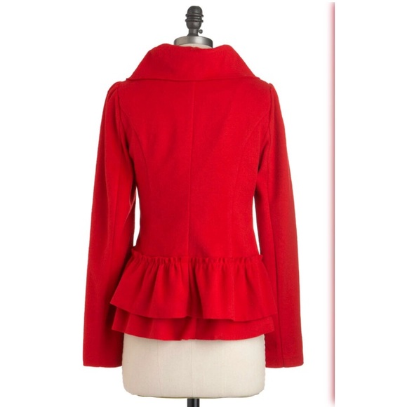 ModCloth Ryu Red Cayenne Zen Jacket S - Picture 2 of 7